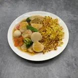 海鮮あんかけ焼きそば（台湾伝統料理 秀玉 シュウギョク）