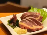 エンガワ馬刺し 40g（馬バル 健 -たける-）