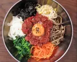 (NEW)チャンジャ_ビビンパ(おかず3品付き。)（韓国料理 ホンデポチャ 武蔵小杉店）