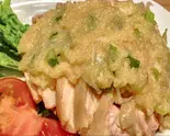蒸し若鶏の葱生姜ソース掛け（船橋餃子軒）