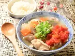 トマト豚汁+ご飯セット（佐藤とん汁店 大門店）