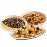 チャジャン麺+ちゃんぽん+タンスユク(小) セット（香港飯店 上野店）