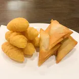 カレーサモサとポムポムポテト（スペアリブOKUNOYA）