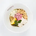 鶏塩まぜそば-大葉オイル- ミニ飯付(レンジ加熱可)（MAREN 渋谷）