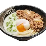 牛肉玉とろぶっかけうどん（はなまるうどん 横浜西口パルナード店）
