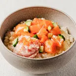 E3|ねぎとろサーモン丼 Salmon and Minced tuna bowl(醤油をかけない海鮮丼 うみさち 三田店)
