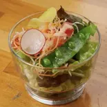 野菜サラダ（究極のハンバーグと釜焼きピザ trinity＆夙川桜庵）