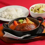 煮込みハンバーグMサイズ(200g) ライス付き（手仕事ハンバーグ ぎゅう丸 春吉店）