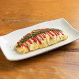 とん平焼 ◎チーズ入り（鉄板処 燦糺(さんきゅう)）