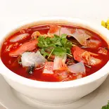 牛ハチノス、牛ㇵツモト、牛千枚、野菜の麻辣味鍋（永利 池袋西口店）