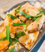 国産牛スタミナホルモン焼き(もんじゃ×鉄板 一八)