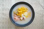 たっぷりバターコーンのちゃんぽんクッパ（あったかクッパとチヂミのお店『のこのこ』）