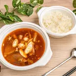 牛すじ煮込み(赤)≪ライス付き≫（にんにく鍋やのコムタンスープ食堂）