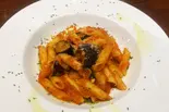 揚げ茄子のペンネアラビアータ（MARZAC 表参道）