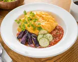 茄子とズッキーニのミートソース（omurice cafe yellow gourmet 吹田）
