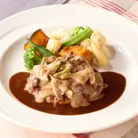 【151】2種ソースのきのこハンバーグ(ココス 草加松江店)