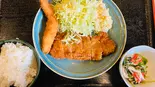 とんかつエビ定食（お食事処 二葉屋）