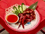 豚肉の一夜干し揚げ（LARB THAI LOCAL FOOD）