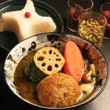 ハンバーグ(薬膳スープカレー忍者 たぬき)