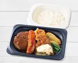 ハンバーグ＆フランクソーセージ＆竜田チキン甘辛醤ソース弁当（ジョナサン 板橋大山店）