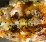 鉄板ポテトサラダ(チーズ・肉入り)（広島風お好み焼き炎炎）