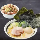 TUKASA黒丸とミニ炙りチャーシュー丼セット（横濱とんこつ TUKASA 横浜中華街本店）