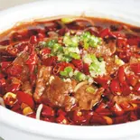 牛肉の唐辛子煮込み（中華料理 ハオツー）