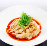 蒸し鶏の四川風ソースがけ（南砂餃子坊）