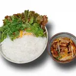 【当店人気No.3】焼肉のブン(ベトナム式つけ麵)ブンチャー bún thịt nướng（ベトナム料理 アオザイレストラン）