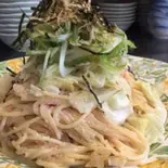 シャキシャキネギと明太子のクリーム和風パスタ（シェフズキッチンオカシタ）