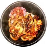 イカ炒め丼(韓国家庭料理店 ぽちゃぽちゃ)