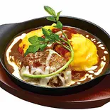 【当店人気No.3】ハンバーグデミオムライス(ふわふわ夢見るオムライス)
