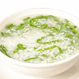 野菜おかゆ Edible wild herbs gruel（辛苑 上野店）