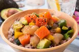 【新メニュー】オールスターポキ丼（十五穀米のヘルシーポキ丼の店 Poke Poke 天下茶屋店）