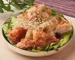 ヘルシーな揚げてない鶏ももネギ塩ダレ green onion salt chicken（東京豚汁 出汁と味噌の可能性。本店）