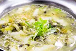 白身魚と高菜漬けの煮込み（龍 刀削麺）