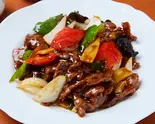 牛肉のオイスターソース炒め(四川麻辣火鍋 天府 桜木町店(中華料理・定食・ラーメン・餃子))