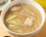 もつスープ（元祖かしら丼専門店 かしら丼とホルモン丼の金太）