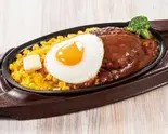 デミたまハンバーグ＆ガーリックライス（グラッチェガーデンズ 練馬土支田店）