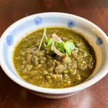 豚ひき肉の青菜黒ゴマカレー(初台スパイス食堂 和魂印才たんどーる)