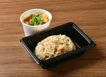 にんにく炒飯+赤すじ 期間限定玉子スープ付き（味鷹はなれ）