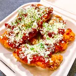やみつきチキン 〜トマト＆チーズ〜（パンとスープ。Cafe Karanos[カラノス]）