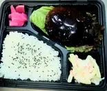 デミグラスハンバーグ弁当 お店価格‼️（立川海鮮丼モンロー）