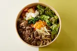 【高タンパク】牛ハラミの玄米ビビンバ Beef Harami Bibimbap（玄米ビビンバ 韓美菜(ハンヤチェ) 天王寺店）