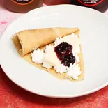 生クリームブルーベリーチーズケーキ(クレープ ロリアン 船場店)
