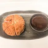 厚いハムカツ(居酒屋福盛)