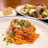 デリバリー限定 ボリューム満点パスタセット ミートソースのスパゲッティ（南イタリア料理 Osteria NORA）