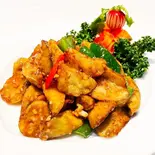 揚げ茄子と挽肉の醤油炒め（串門‐創作中国料理）