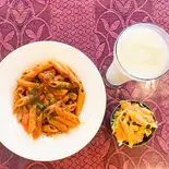 トマトソースペンネパスタセット(Tomato Pasta Set)（インドレストラン＆バー ラナ 大阪公立大学前店）