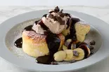 【ブリュレ】プレミアムチョコのバナナホイップスフレパンケーキ(2個付き)Chocolate Banana Whips Brulee Souffle（しっとりパンケーキ 恋するスフレ 南6条西）